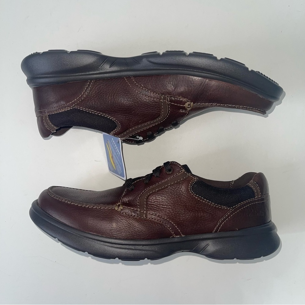 Clarks Mens Bradley Vibe Moc Toe Sneaker In Tan Tumble - New In Box -Reemoly - Picture 13 of 16